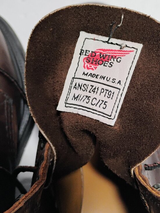 Red Wing 2245-2 Supersole Steel Toe Boots Size Mens Size 6 D Brown - Picture 4 of 12